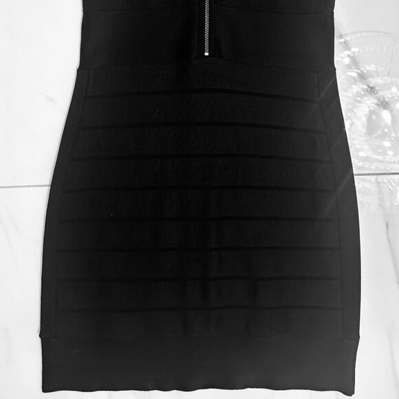 Black Mini Bodycon Bandage Dress - Picture 6 of 7